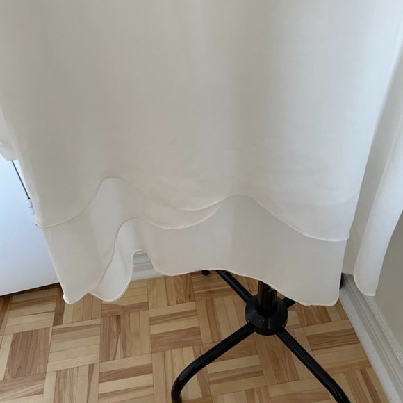 Sheer Long White Blouse with beaded detail - Picture 7 of 7